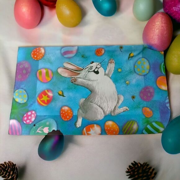 Easter Mailbox Wrap Laura Freeman Bunny Rabbit Magnetic Spring Wrapper Eggs.  Co - Picture 1 of 16